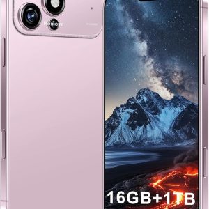 17 ProMa x Smartphone desbloqueado celda, pantalla HD de 6.99 pulgadas, teléfono 5G de 16+1 TB desbloqueado, 7000 mAh, cámara de zoom de 72+108 MP, botón de huella dactilar desbloquear y tomar